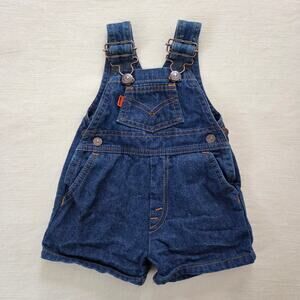 Vintage Levi's Denim Shortalls 6-9 months